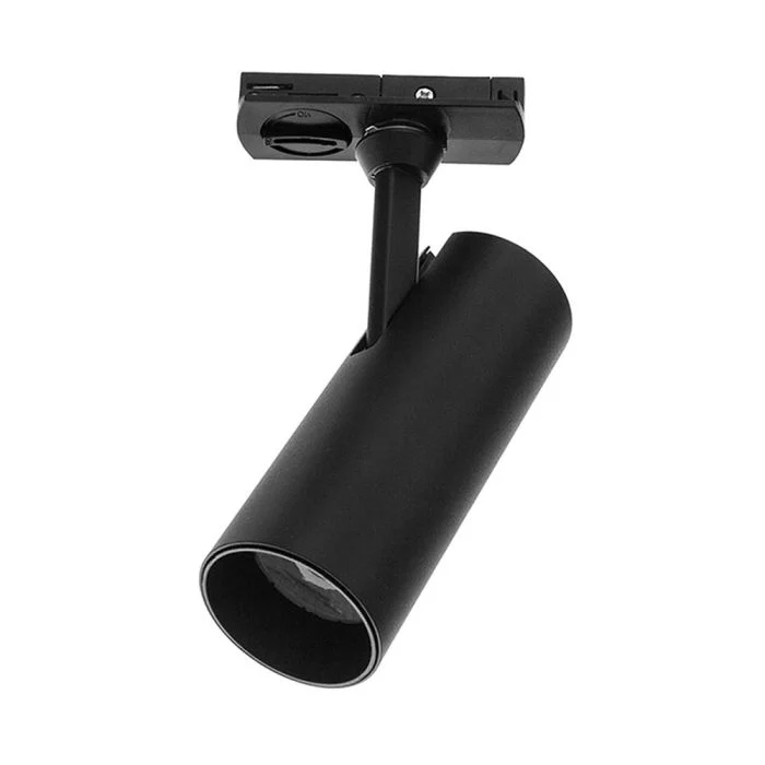 Bright Choice 1-Fase Rail Foco | Negro Cilindro 10W 700lm - 827 Luz Muy Cálida