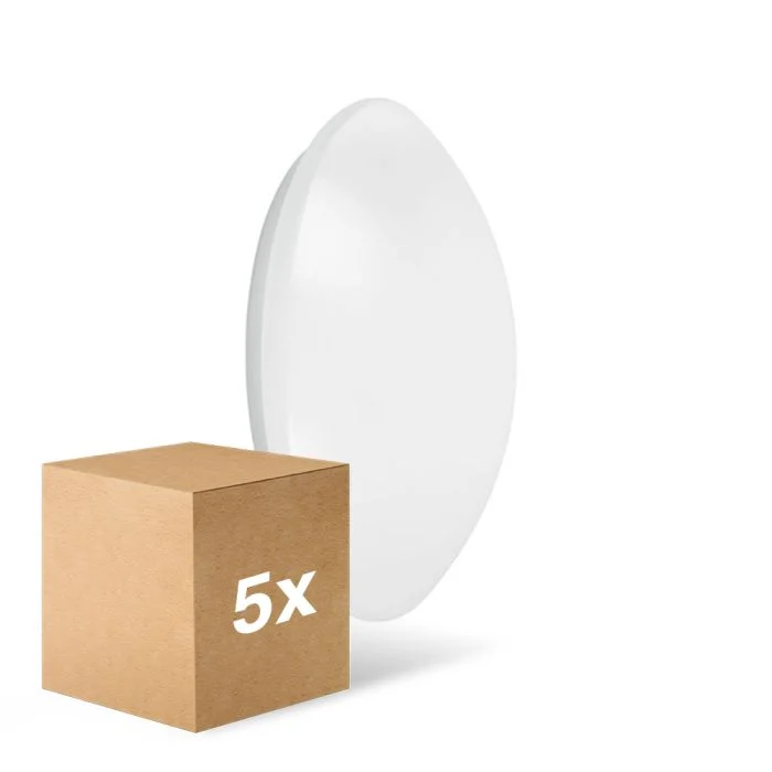 Multipack 5x Ledvance Surface Circular 400 24W 840 1920lm Blanco IP44 | Blanco Frio