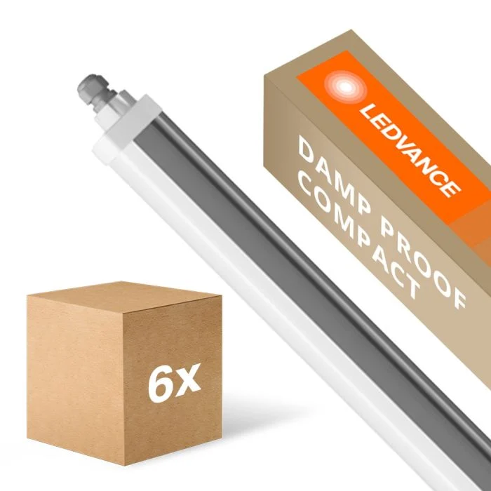 Multipack 6x Ledvance Pantalla LED Estanca Prueba De Vapor Compacto 55W 6700lm - 865 | 150cm