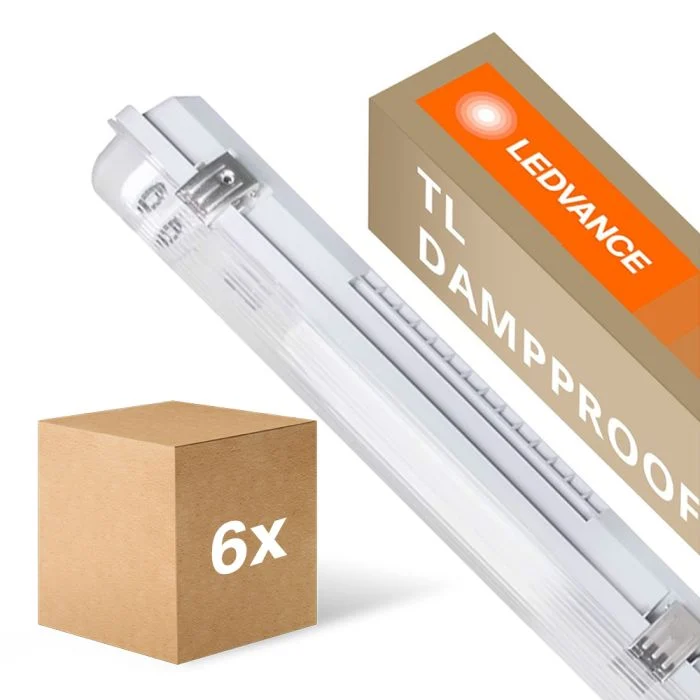 Multipack 6x Ledvance Pantalla LED Estanca Prueba De Vapor Alojamiento Performance | Apta Para 2x150cm Tubo LED