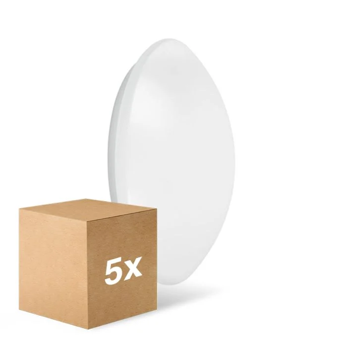 Multipack 5x Ledvance Surface Circular 350 18W 830 1440lm Blanco IP44 | Luz Cálida