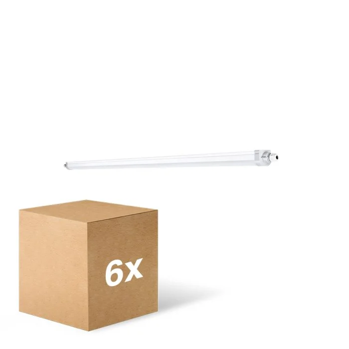 Multipack 6x Ledvance Pantalla LED Estanca 50W 6100lm - 865 Luz De Día | 150cm