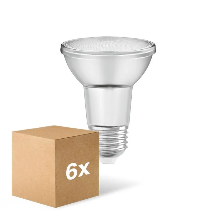 Multipack 6x Ledvance Performance Foco LED E27 PAR20 6.4W 350lm 36D - 927 Luz muy Cálida | Mejor reproducción de color - Regulable - Reemplazo 50W