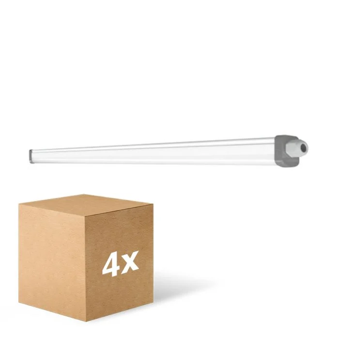 Multipack 4x Ledvance Pantalla LED Estanca Prueba De Vapor Slimvalue 50W 5500lm - 865 Luz De Día | 150cm
