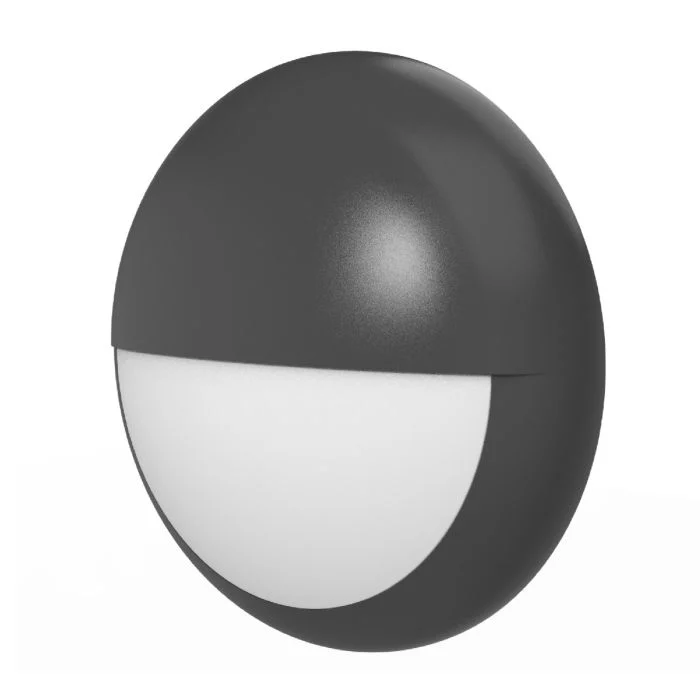 Noxion Plafón LED Techo/Pared Pro V2 12/16/20W 2400lm - 830-840-865 CCT | 325mm - IP65 - Sensor de Movimiento y Luz + Párpado Circulo Negro