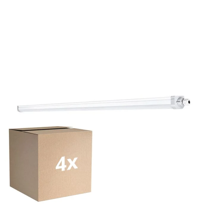Multipack 4x Ledvance Pantalla LED Estanca 50W 6100lm - 840 Blanco Frio | 150cm