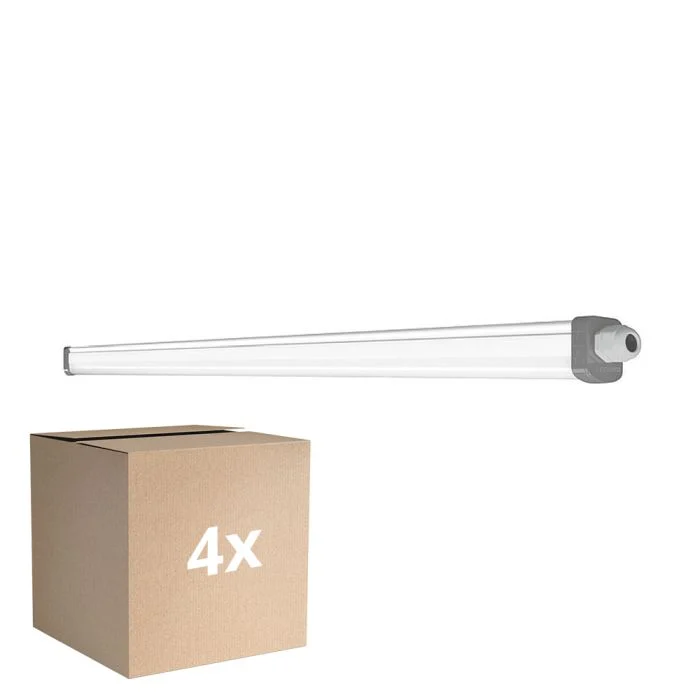 Multipack 4x Ledvance Pantalla LED Estanca Prueba De Vapor Slimvalue 36W 4000lm - 865 Luz De Día | 120cm