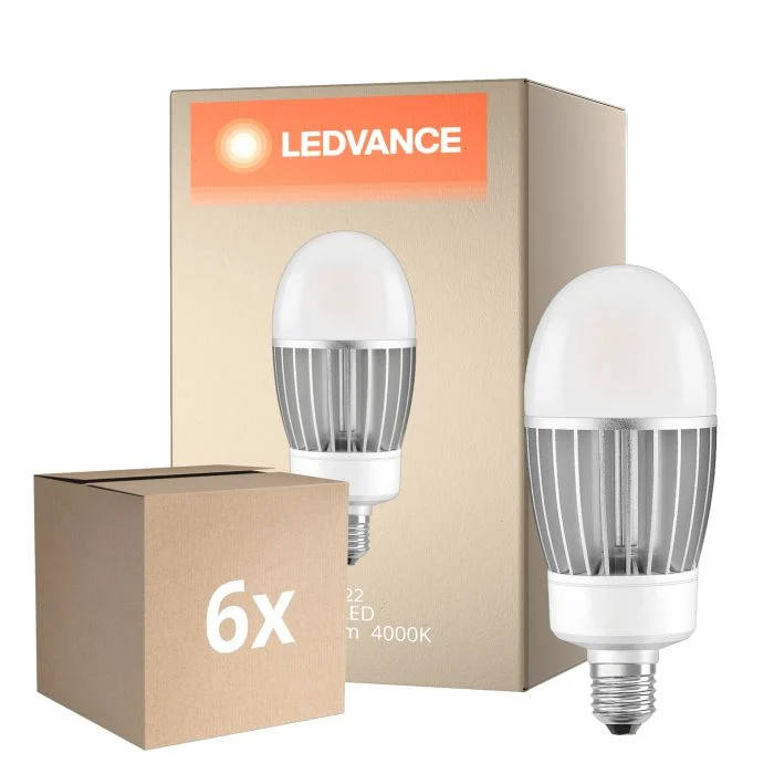 Multipack 6x Ledvance LED Bulbo HQL LED P E27 41W 6000lm - 840 Blanco Frio | Reemplazo 125W