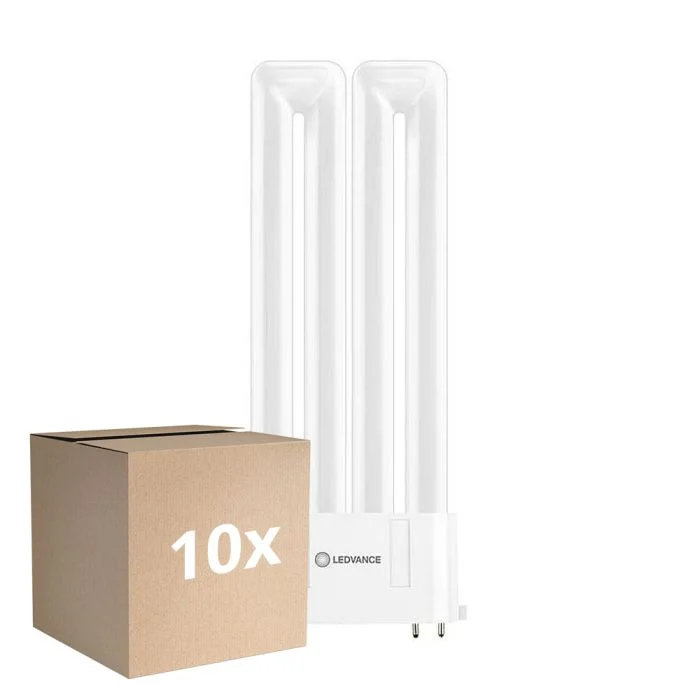 Multipack 10x Ledvance DULUX-F LED 8W - 840 Blanco Frio | 4-Pines - Reemplazo 18W