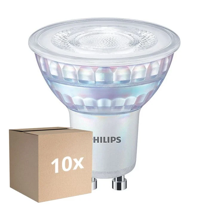 Multipack 10x Philips Corepro LED Foco GU10 PAR16 6.7W 670lm 60D - 830 Luz Cálida | Reemplazo 90W