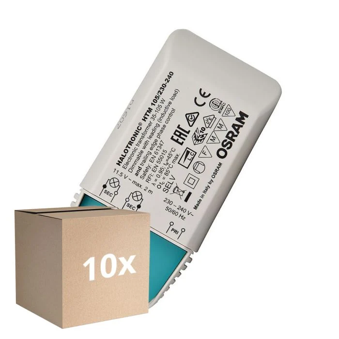 Multipack 10x Osram Mouse HTM Transformador 105VA - 12V | Halógeno/LED - Regulable