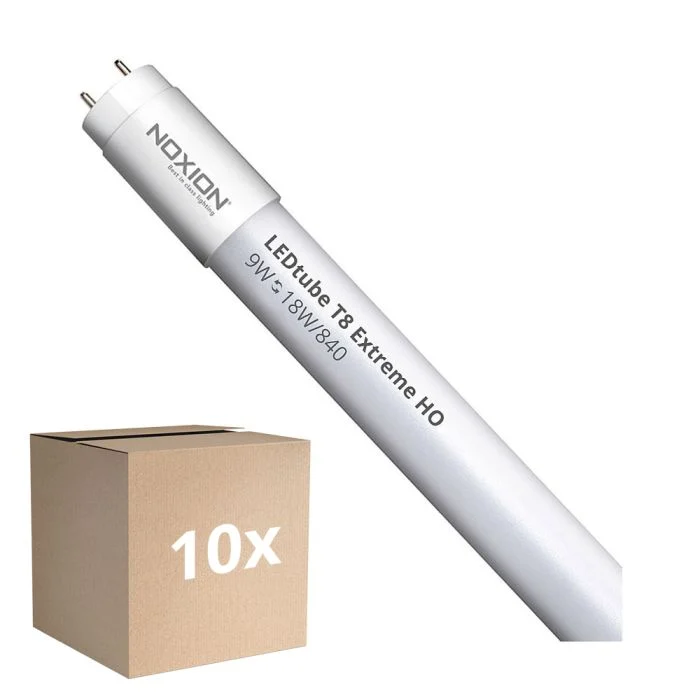 Multipack 10x Noxion Tubo LED T8 Avant Extreme (EM/Mains) High Output 8.2W 1150lm - 840 Blanco Frio | 60cm - Reemplazo 18W