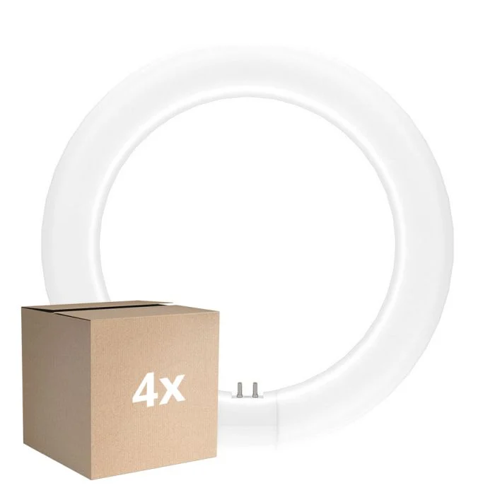 Multipack 4x Ledvance Tubo LED T9 Value Circular (EM/Mains) 11W 1320lm - 840 Blanco Frio | Reemplazo 22W