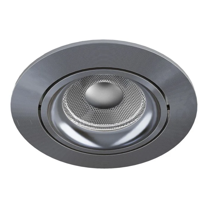 Noxion Empotrado Foco Vision MR16 Ajustable Gris | 82mm - Recorte 69mm - IP20 - incl. GU10 Casquillo