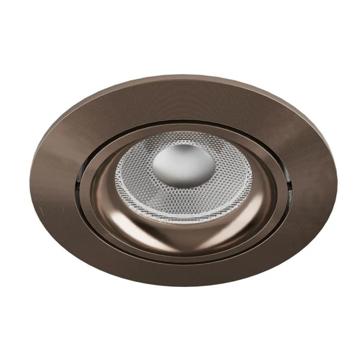 Noxion Empotrado Foco Vision MR16 Ajustable Bronze | 82mm - Recorte 69mm - IP20 - incl. GU10 Casquillo