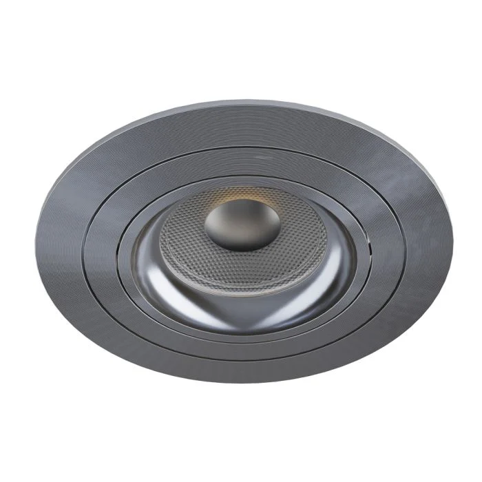 Noxion Empotrado Foco Logic MR16 Ajustable Gris | 92mm - Recorte 80mm - IP20 - incl. GU10 Casquillo