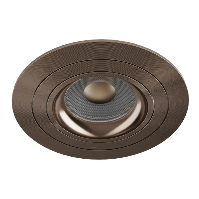Noxion Empotrado Foco Logic MR16 Ajustable Bronze | 92mm - Recorte 80mm - IP20 - incl. GU10 Casquillo