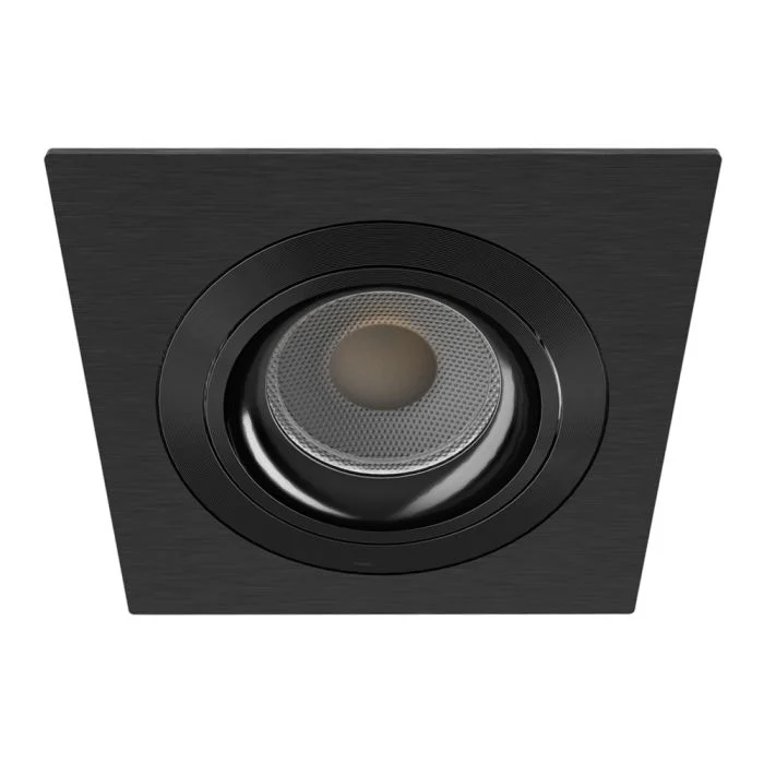 Noxion Empotrado Foco Boxi MR16 Ajustable Negro |Recorte 80mm - IP20 - incl. GU10 Casquillo