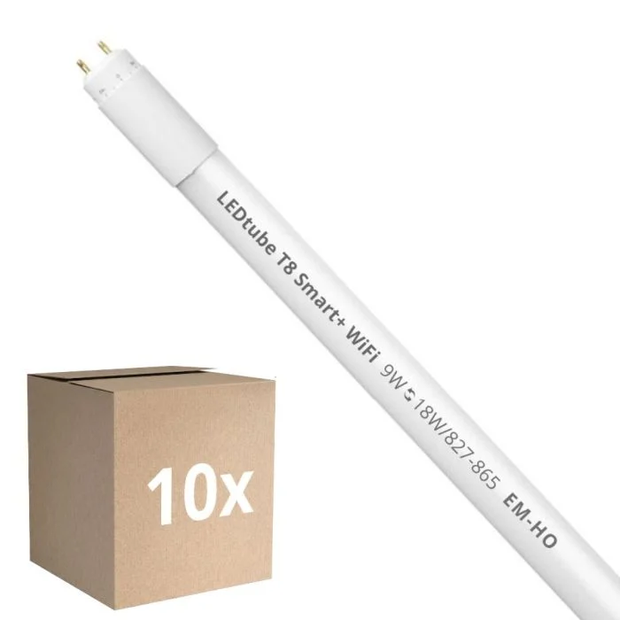 Multipack 10x Ledvance Tubo LED T8 Smart+ WiFi (EM/Mains) High Output 24W 3100lm - 827-865 Ajustable Blanco | 150cm - Reemplazo 58W