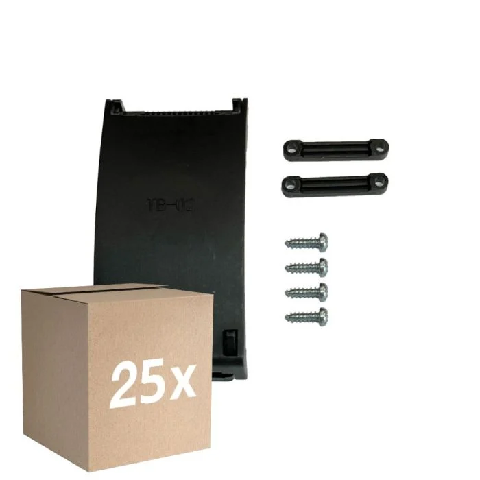 Multipack 25x Alivio De Tensión Junctionbox con Terminal block - Negro - 3 pole (Para Noxion)
