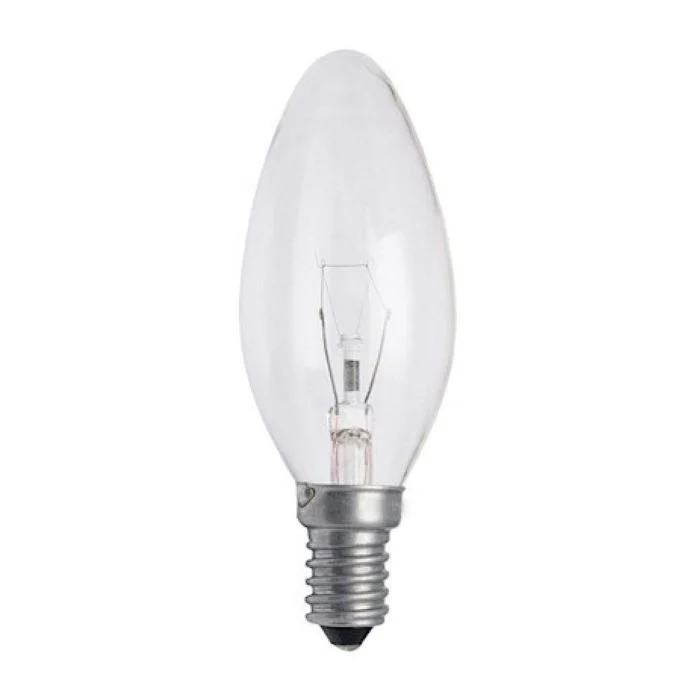 Estándar Incandescente Torcida Clara B35 E14 25W 230V