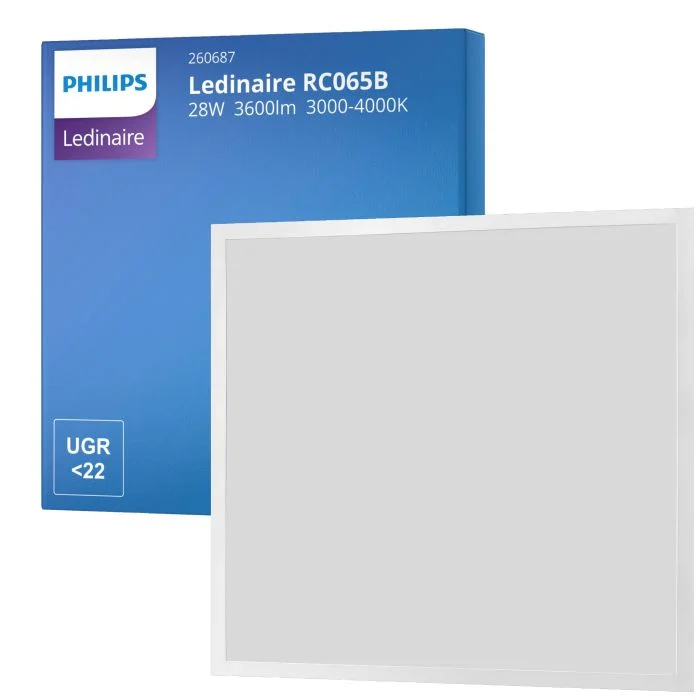 Philips Panel LED Ledinaire RC065B G5 28W 3600lm - 830-840 CCT | 60x60cm - UGR <22 - Dali Regulable