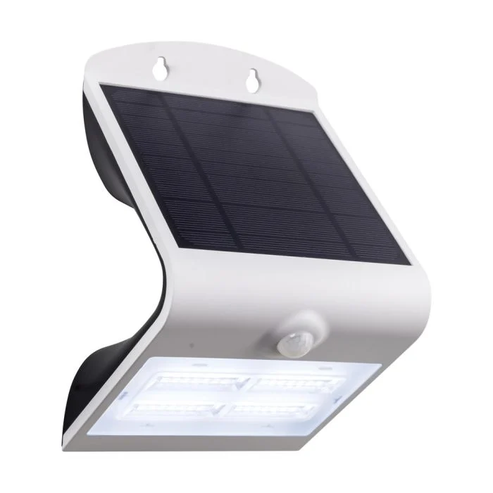 Eglo Luz De Pared Lamozzo Solar Blanco 3W 440lm - 830-840 CCT | IP44 - Sensor de Movimiento y Luz