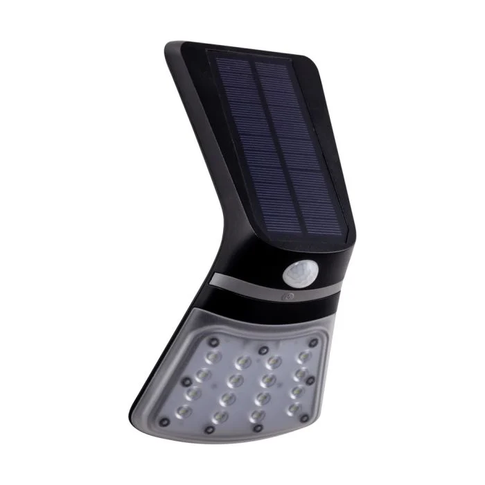 Eglo Luz De Pared Lamozzo 1 Solar Negro 2W 264lm - 830-840 CCT | IP44 - Sensor de Movimiento y Luz