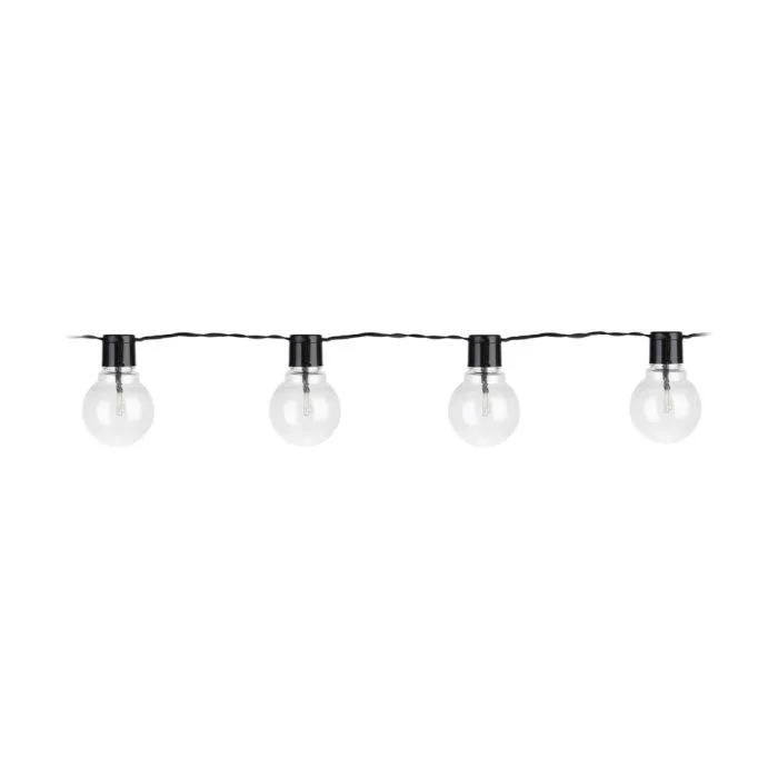 Eglo LED Luces de cadena Partaj Negro 4.5M - 830 Luz Cálida | incl. 16 Fuentes de luz