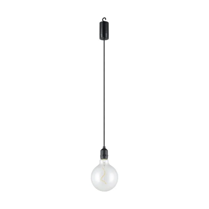 Eglo Colgante De Luz Vignanello Negro 827 Luz Muy Cálida | IP44 - A Pilas