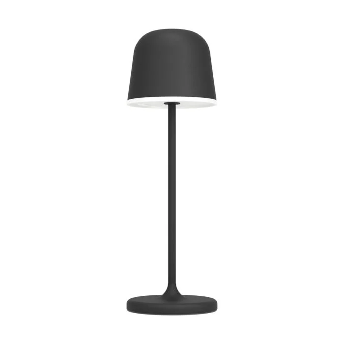 Eglo Lámpara De Mesa Mannera Aluminium Negro 2W 200lm - 830 Luz Cálida | IP54 - Touch Regulable - USB-C