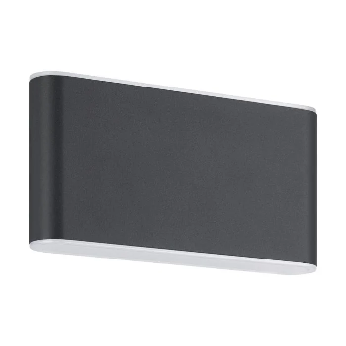 Eglo Luz De Pared Grutti Aluminium Antracita 5W 630lm - 830-840-865 CCT | IP65
