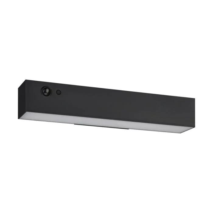 Eglo Luz De Pared Voscari Solar Antracita 6W 900lm - 840 Blanco Frio | IP54 - Regulable - Sensor De Movimiento