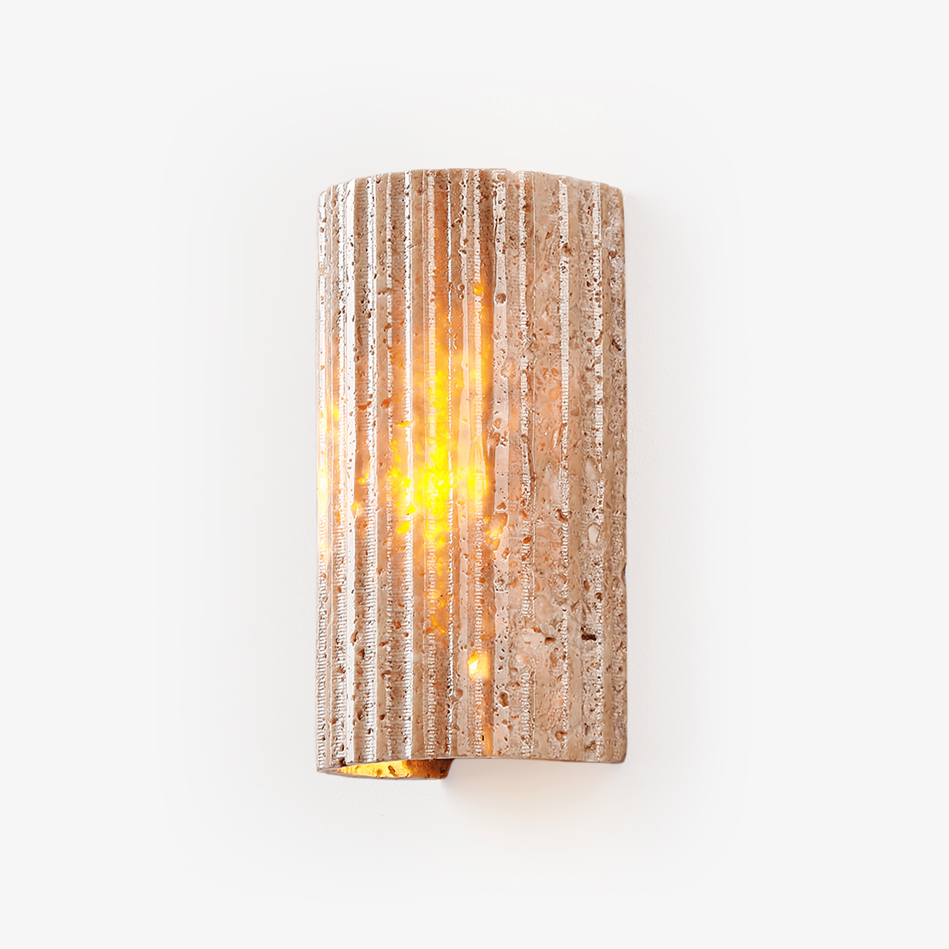 Sysilion Wandleuchte Travertin Modern