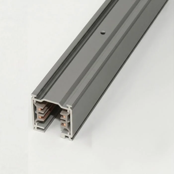 3 Fases Sistema de rieles - 1m - Gris