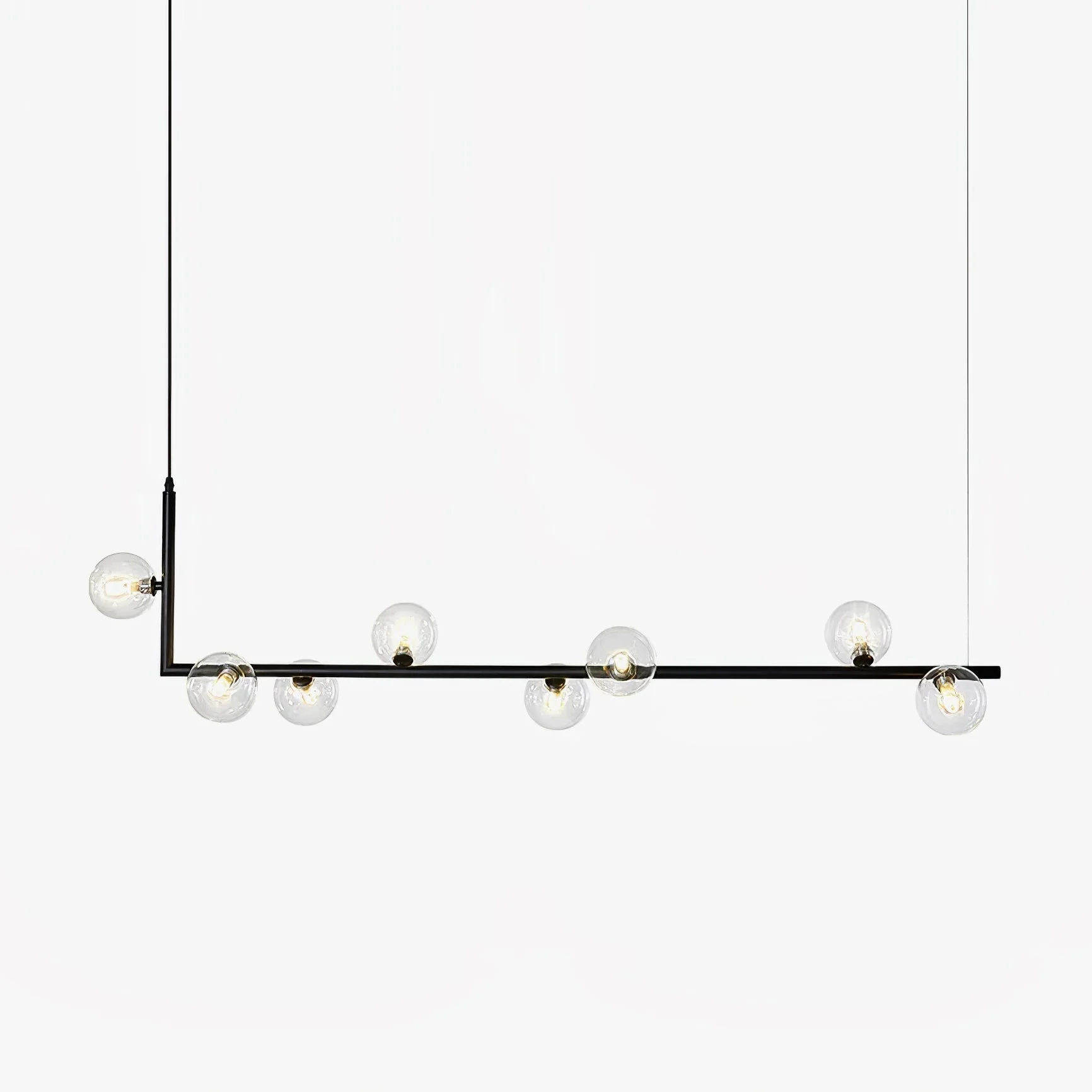Lustra Lámpara de Araña de Cristal Minimalista Moderna