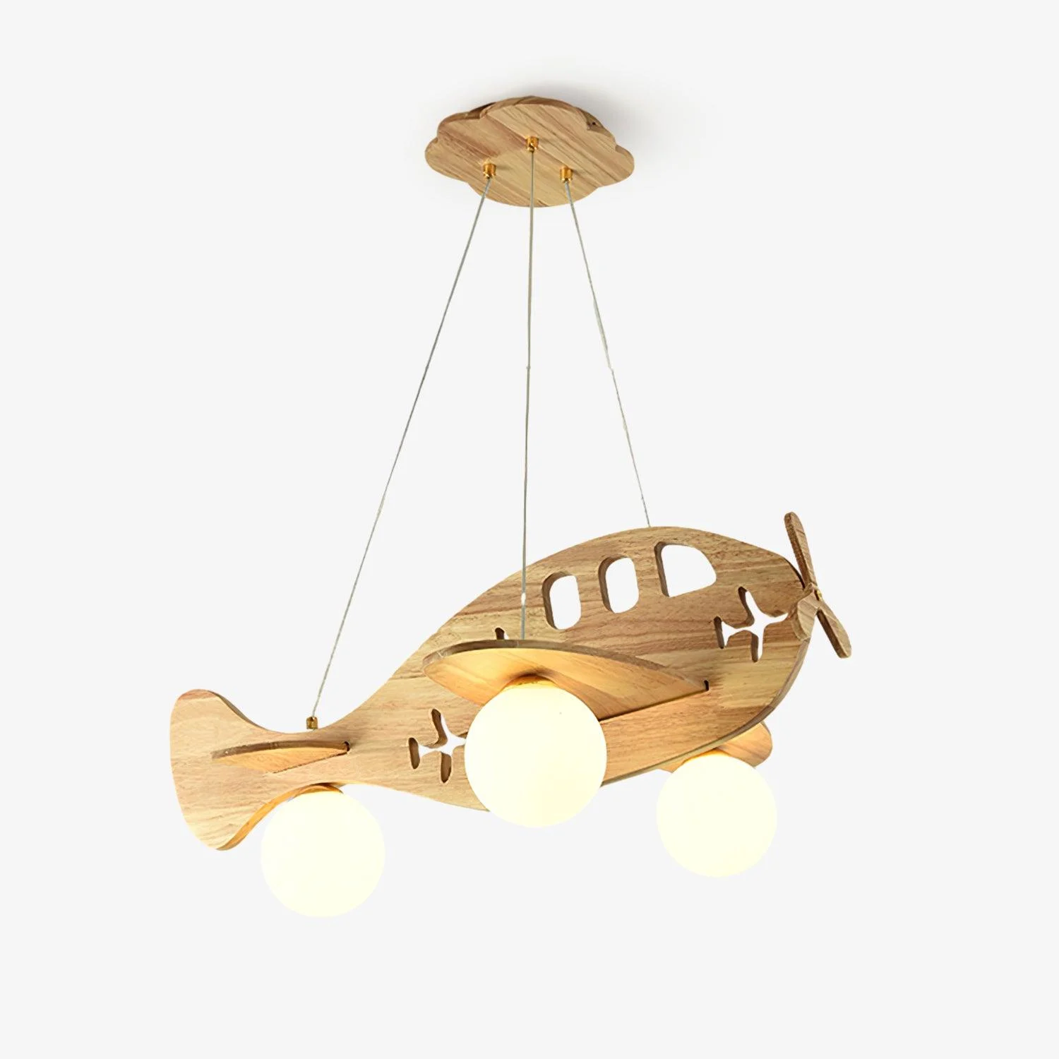 Lámpara Colgante Artística de Madera Virelith