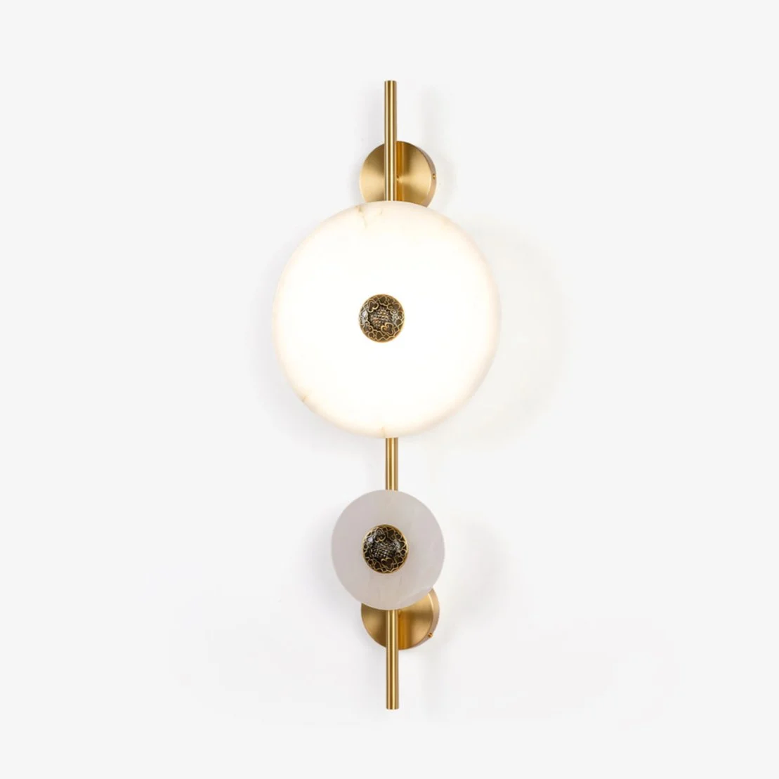 Evadne Aplique de pared Oro Alabastro Contemporáneo Moderno