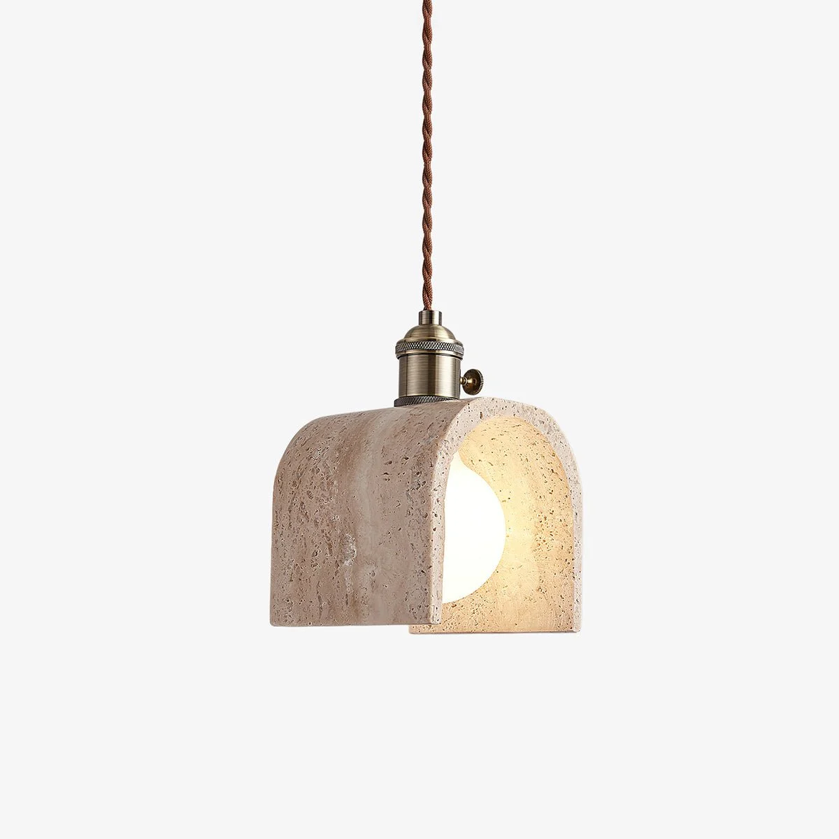 Lysorel Lámpara Colgante Minimalista Travertino