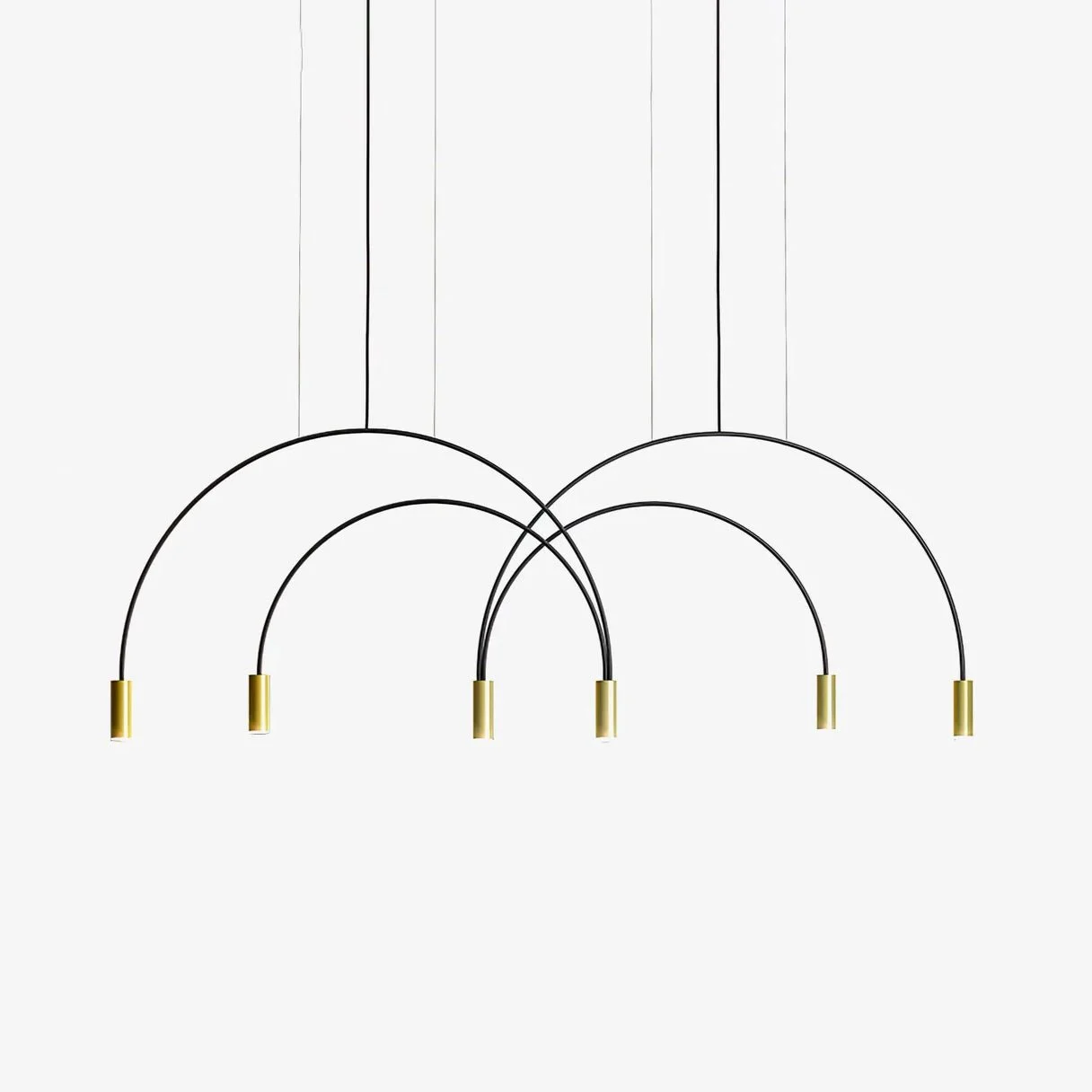 Lámpara Colgante Solara con Cilindros Superpuestos Minimalista para Comedor