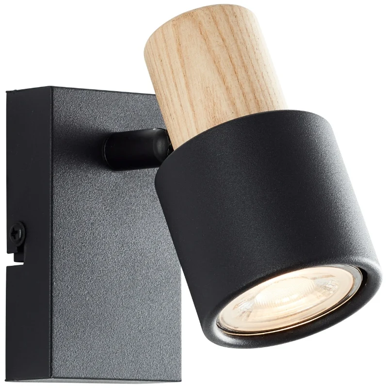 Foco de pared negro moderno, Soscha