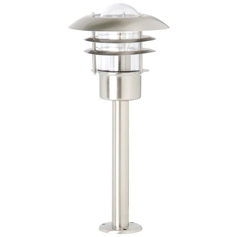 Lámpara exterior cromada de metal, Ajlina, IP44