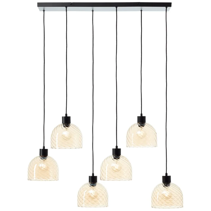 Lámpara colgante ámbar retro, Ubah