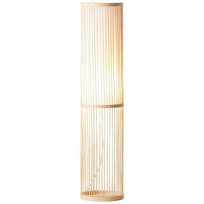 Lámpara de pie madera, Kayra, con interruptor