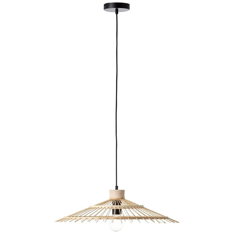 Lámpara colgante de madera negra, Idris