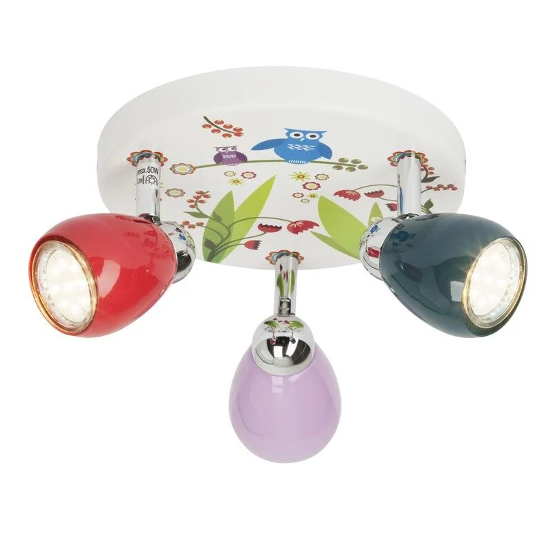 Foco de techo infantil multicolor de metal, Bauke