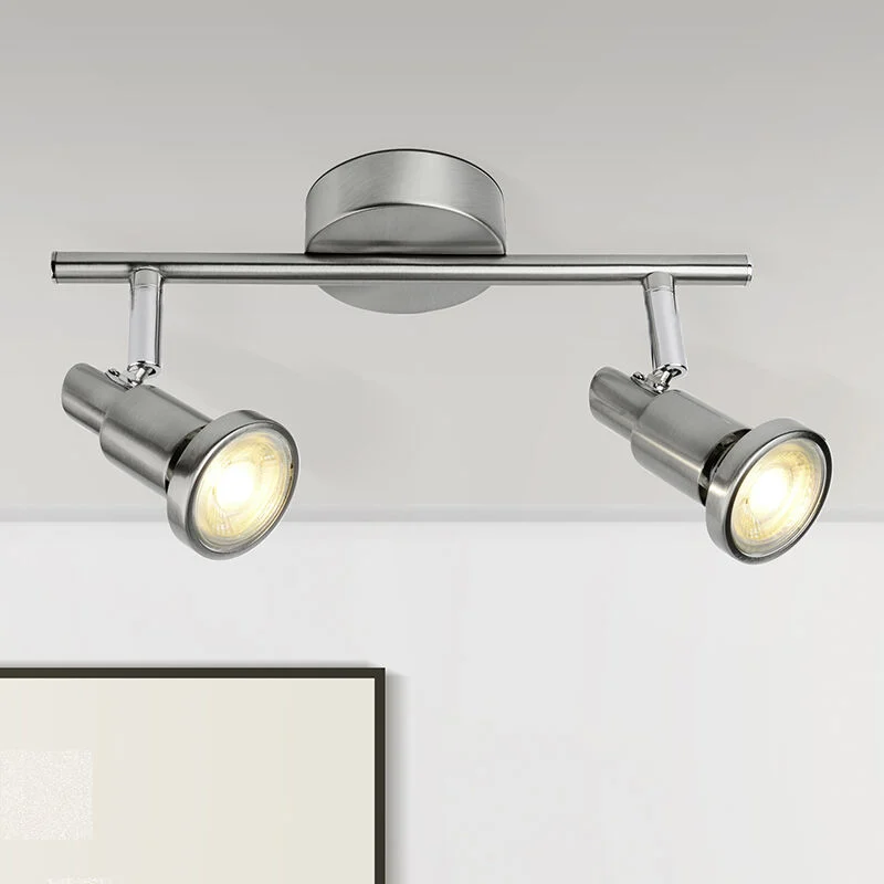 Foco de techo cromado de metal, Robel, 7W, 3000K LED