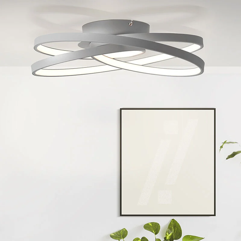 Lámpara de techo gris diseño, Milou, 40W, 3000K LED