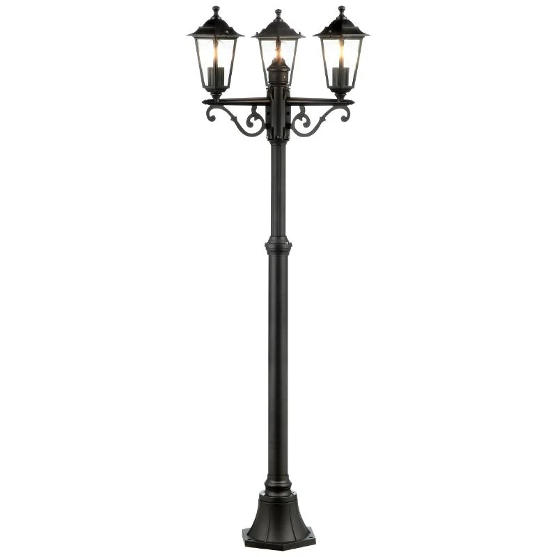 Lámpara exterior negra antigua, Radha, IP44