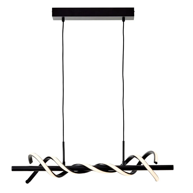 Lámpara colgante negra moderna, Quang, 16W, 3000K LED